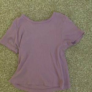 RARE brandy melville/john galt purple crop top